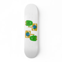 Green go green planet skateboard decks