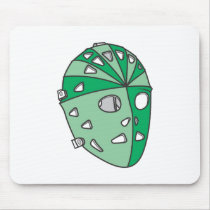 Green Goalie Mask mousepads