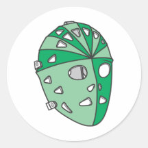 Green Goalie Mask Stickers