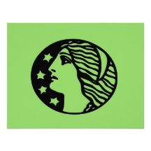Green Godess Custom Invitations