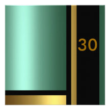 Green & Gold Birthday Invitation