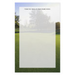 Green Golf Course at Dawn stationery