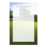 Green Golf Course at Dawn Stationery Paper