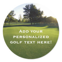 Green Golf Course at Dawn Sticker