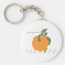 Green Gourmet Pumpkin Key Chains
