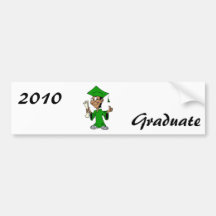 Green Grad Bumper Stickers