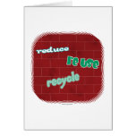 Green graffiti t-shirts and gifts - version 2 greeting card