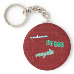 Green graffiti t-shirts and gifts - version 3 key chain