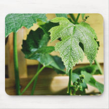 Green Grape Leaf Mouse Pad