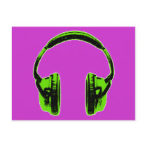 Green Graphic Headphones