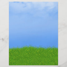 Green Grass & Blue Sky Background Full Color Flyer