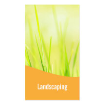 Green grass business card