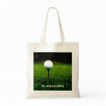 Green Grass Turf and Golf Ball / Tee, Personalized bags