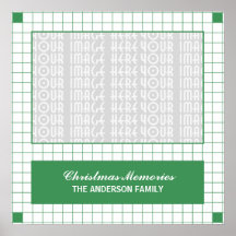 Green Grid Photo Print
