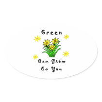 Green Grows On You Stickers