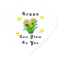 Green Grows On You Stickers