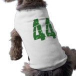 GREEN GRUNGE STYLE NUMBER 44 DOG T SHIRT