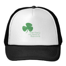 Green Guitar Pick Shamrock Trucker Hat