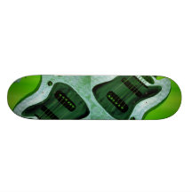 Green Guitar Skateboard