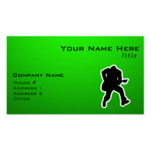 Green Guitarist Business Card