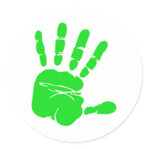 Green Hand print