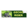 Green Hawaiian Gecko Rider Bumper Stickers