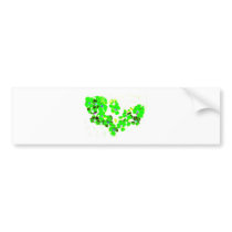 Green Heart Bumper Stickers
