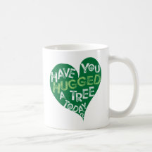 Green Heart (Hug a Tree) Coffee Mug