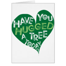 Green Heart (Hug a Tree) Greeting Card