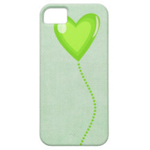 Green Heart iPhone 5 Covers