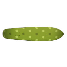 Green Heart Pattern Skateboards