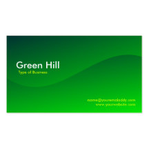 Green Hill Business Card Templates