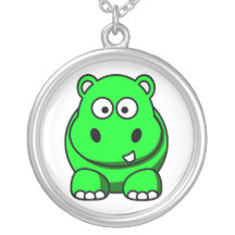 Green Hippo Necklace