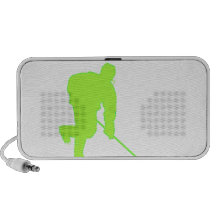 Green Hockey Player Mp3 Speaker