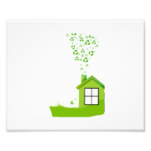 green house with recycle sign smoke eco design.png photo