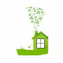 green house with recycle sign smoke eco design.png acrylic cut out