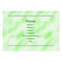 Green Ice - Chubby Business Card Template