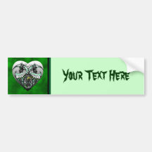 Green Ice Dragonheart Bumper Stickers