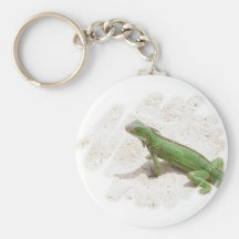 Green Iguana Lizard Keychain