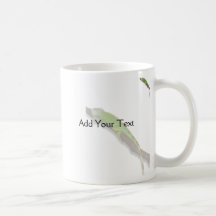 Green Iguana on White Mug