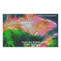 Green Iguana Reptile Lizard Fantasy Art Stickers