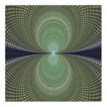 Green Infinity Fractal Poster Print posters