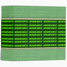 Green Insurance Policy Avery Binder