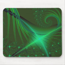 Green Interrumpted Mousepads