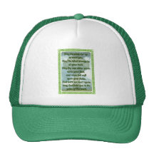 Green Irish Blessing Mesh Hat