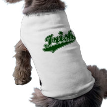 Green Irish Shamrock Doggie Tee Shirt