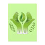 GREEN IS CLEAN POSTCARD