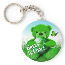 Green is Cool! Keychain