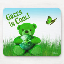 Green is Cool! Mousepad