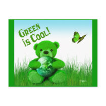 Green is Cool! Postcard